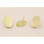 Pendiente Ovalo  19*12mm Dorado Mate / Base Pendientes 