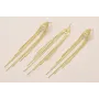 Pendiente Triangular Flecos 85*10mm dorado Mate / Base Pendientes 