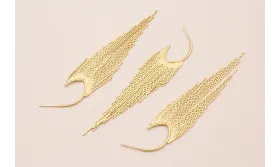 Perno Fleco 13*70mm Dorado Mate / Base Pendientes 
