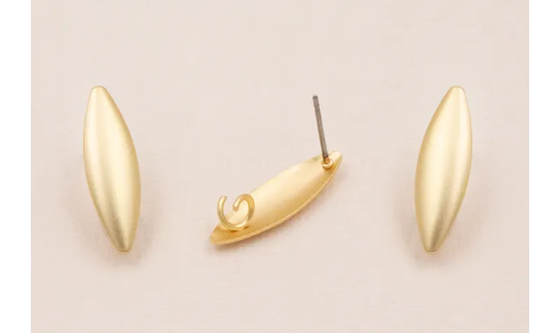 Perno Ovalo concavo 20*5mm Oro Mate