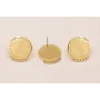 Perno Acero Disco de 20mm con 7 aros / Base Pendientes 