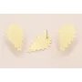 Pendiente Triangulo dentado 15*24mm Dorado Mate / Base Pendientes 