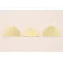 Pendiente semicirculo dentado 38*24mm Dorado Mate / Base Pendientes 