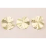 Pendiente Nenufar 55mm anilla trasera Oro Mate / Base Pendientes 