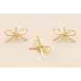 Pendiente Lazo 15*10mm Oro Mate / Base Pendientes 