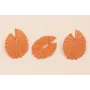 Pendiente Flor Pétalos 52*40mm Coral / Base Pendientes 