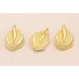 Pendente Llama 37*26mm Oro Mate / Base Pendientes 