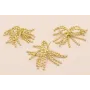 Pendiente Fleco de ristras de bolas de 10mm O.Mate / Base Pendientes 