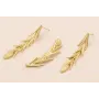 Pendiente colgante ramilletes 40mm Oro Mate / Base Pendientes 