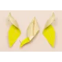 Pareja Pendientes Hoja Doblada 70*20 Esmalte Lima / Base Pendientes 