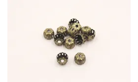 Casquilla pequeña filigrana 9mm / Separadores de Latón / Zamak