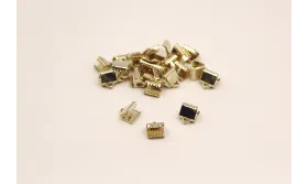 Terminal 6 mm Oro / Terminales de Latón / Zamak