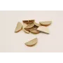 Terminal abanico 30mm agujero oro Mate / Terminales de Latón / Zamak