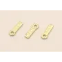 Terminal 11*2,5mm plano Dorado Mate / Terminales de Latón / Zamak