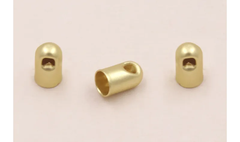 Terminal  6,5 * 5mm int 4,2mm Dorado Mate / Terminales de Latón / Zamak