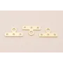 Terminal 3 vías 9*3mm Dorado Mate / Terminales de Latón / Zamak