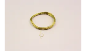 Rollo de 10mts de latón de 0,3mm / Hilos y Cordones, Aluminio