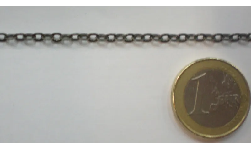 CADENA 3MM PLATA VIEJA / Cadenas de Latón / Zamak