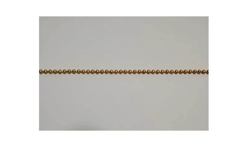 Cadena bolas 1,2mm  oro mate