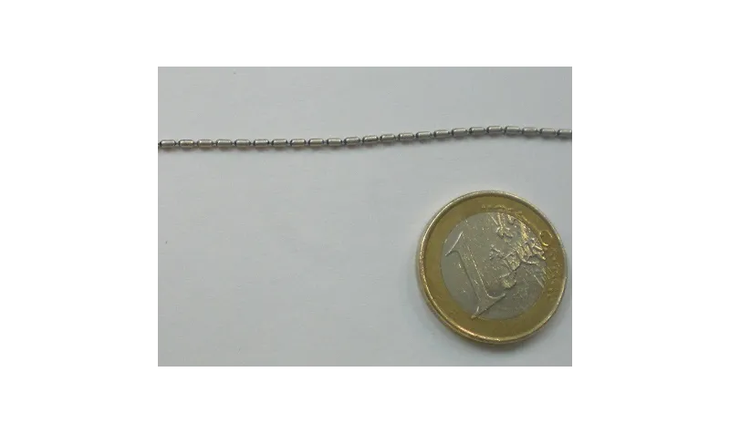 Cadena torpedos 2*1mm Plata Vieja / Cadenas de Latón / Zamak