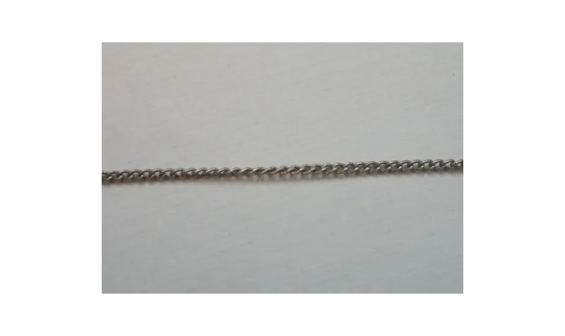 Cadena plana 1mm ancho  Plata Vieja / Cadenas de Latón / Zamak