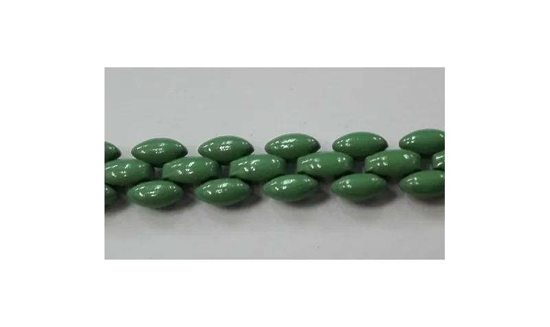 Cadena Paves 8mm ancho verde tuquesa / Cadenas de Latón / Zamak