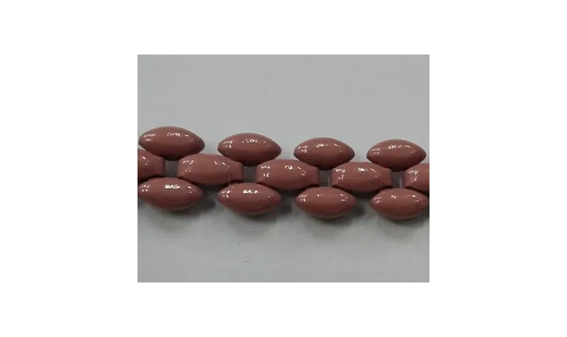 Cadena Paves 8mm ancho Rosa Malva / Cadenas de Latón / Zamak