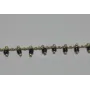 Cadena engarzada sencilla  Negra / Cadenas de Latón / Zamak