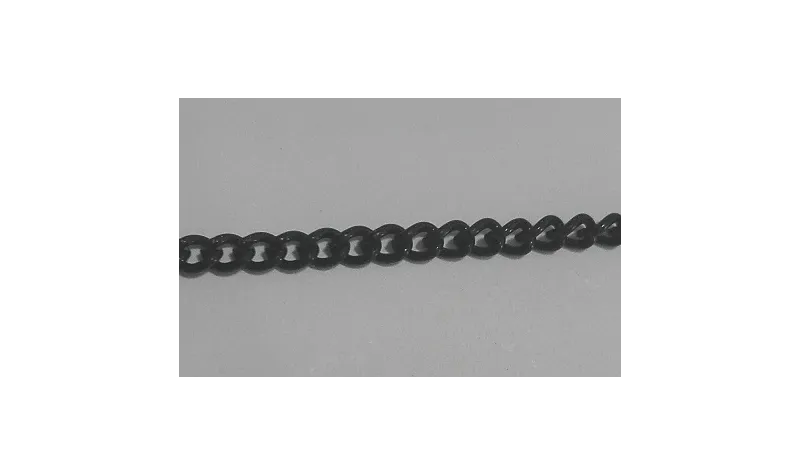 Cadena eslabones 2,2mm Negro Cadena eslabones 2,2mm Negro