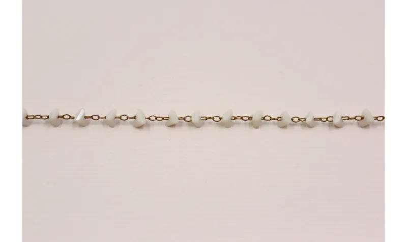 Cadena corazones cristal 3mm Gris