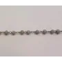 cadena engarzada cristales 2*3mm Gris / Cadenas de Latón / Zamak