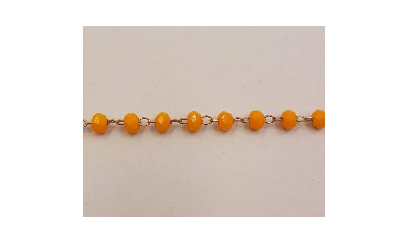 cadena engarzada cristales 2*3mm Calendula