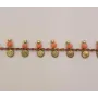 Cadena chapita latón 3mm con cristal Rosa / Cadenas de Latón / Zamak
