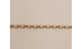 Cadena engarzada Miyuki Delika Rosa Piedra DB389 / Cadenas de Latón / Zamak