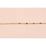 Cadena de 1mm con chapita de 2mm Oro Mate / Cadenas de Latón / Zamak