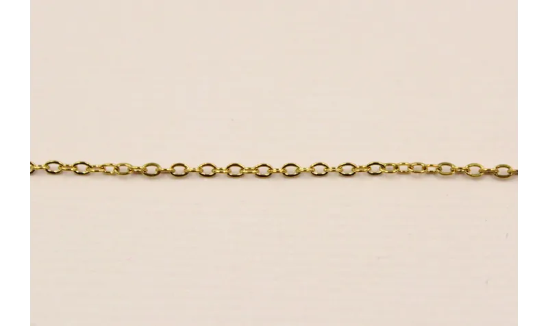 Cadena Acero Inoxidable eslabón de 1mm Oro / Cadenas de Acero Inoxidable