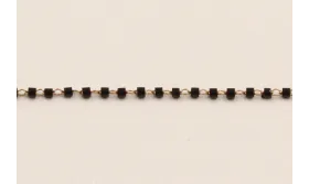 Cadena Miyuki Delika Black Negro / Cadenas de Latón / Zamak