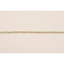 Cadena eslabón 1mm microbola de 1,5mm Dorado Mate / Cadenas de Latón / Zamak