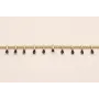 Cadena pivotes Negro de 5mm en Oro Mate / Cadenas de Latón / Zamak