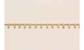 Cadena pivotes Rosa Palo de 5mm en Oro Mate / Cadenas de Latón / Zamak