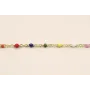 cadena Ac. Inoxidable 1mm Oro esmaltes multicolor / Cadenas de Acero Inoxidable