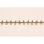Cadena chapita latón 3mm con cristal Gris / Cadenas de Latón / Zamak
