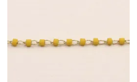 Cadena Miyuki Delika 1582 Amarillo / Cadenas de Latón / Zamak