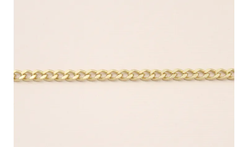 Cadena Eslabón retorcido 5,5*4,5*1mm Oro Mate