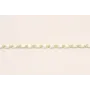 Cadena Oro Mate de 2mm con eslamte Blanco de 3mm / Cadenas de Latón / Zamak