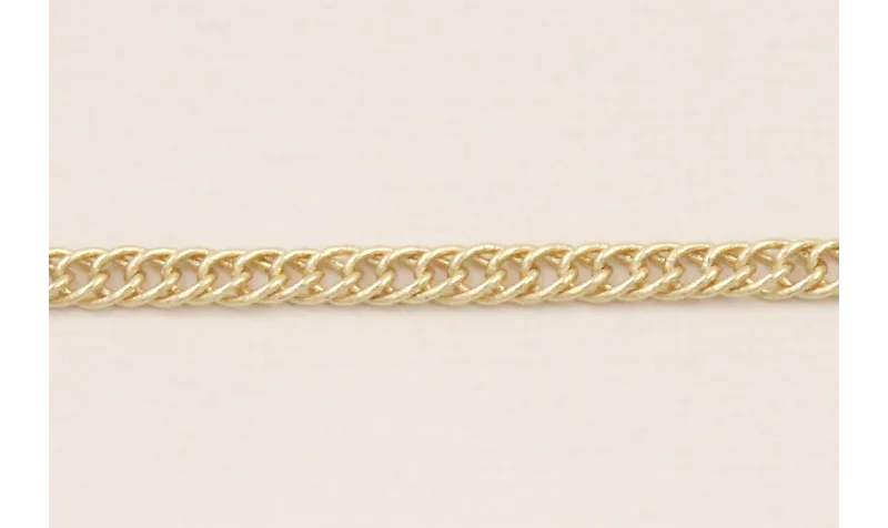 Cadena Eslabón plano retorcido 4*3,5*1mm Oro / Cadenas de Latón / Zamak