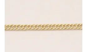 Cadena Eslabón plano retorcido 4*3,5*1mm Oro / Cadenas de Latón / Zamak