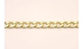 Cadena etrelazada 16,2*11,5*2,3mm Oro Mate / Cadenas de Latón / Zamak