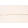 Cadena 1mm Oro Mate Microperla de 2mm espaciada / Cadenas de Latón / Zamak