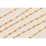 Stainless Steel: Cadena Acero eslabón 1mm mostaza / Cadenas de Acero Inoxidable